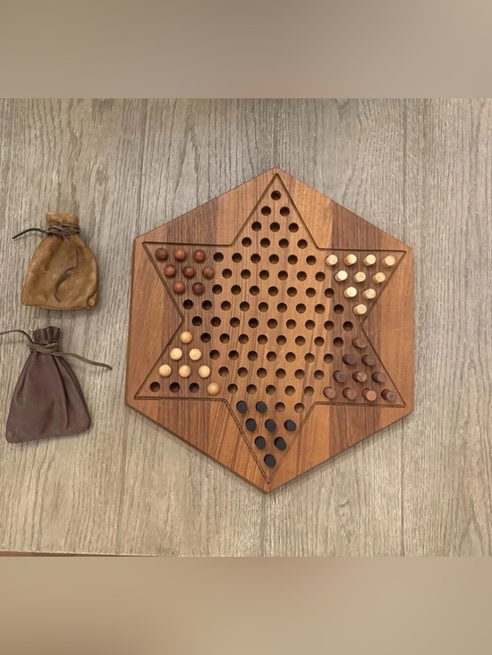 Skjode Skjern Other - VINTAGE CHINESE CHECKERS GAME BOARD BY PIET HEIN FOR SKJØDE SKJERN...RARE